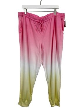 Jenni by Jennifer Moore Ombre Jogger Pajama Bottoms Women's Size XXL